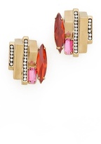 Thumbnail for your product : Iosselliani Stone Stud Clip On Earrings