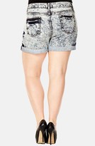 Thumbnail for your product : City Chic Acid Wash Shorts (Plus Size)