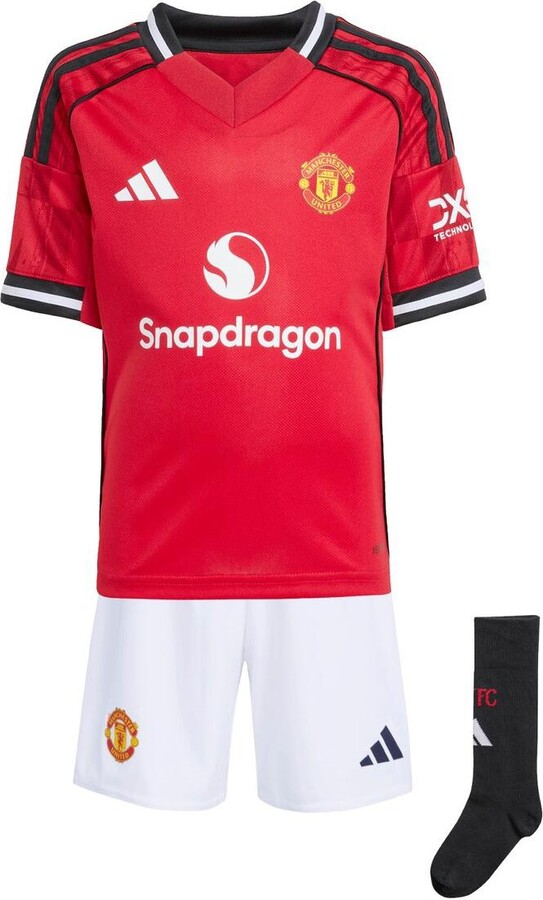 adidas Toddler Red Manchester United 2025/26 Mini Kit