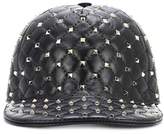 Valentino Garavani Rockstud Spike leather cap