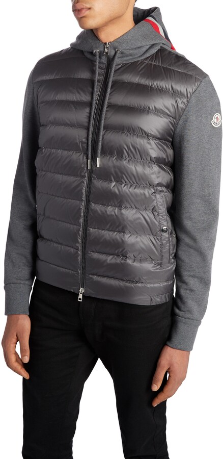 moncler mixed media jacket