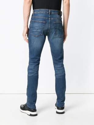 Versace Jeans slim fit paint splatter jeans