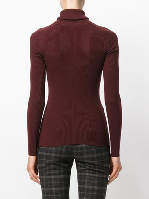 Odeeh ribbed roll neck top