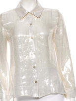 Thumbnail for your product : Alice + Olivia Metallic Top