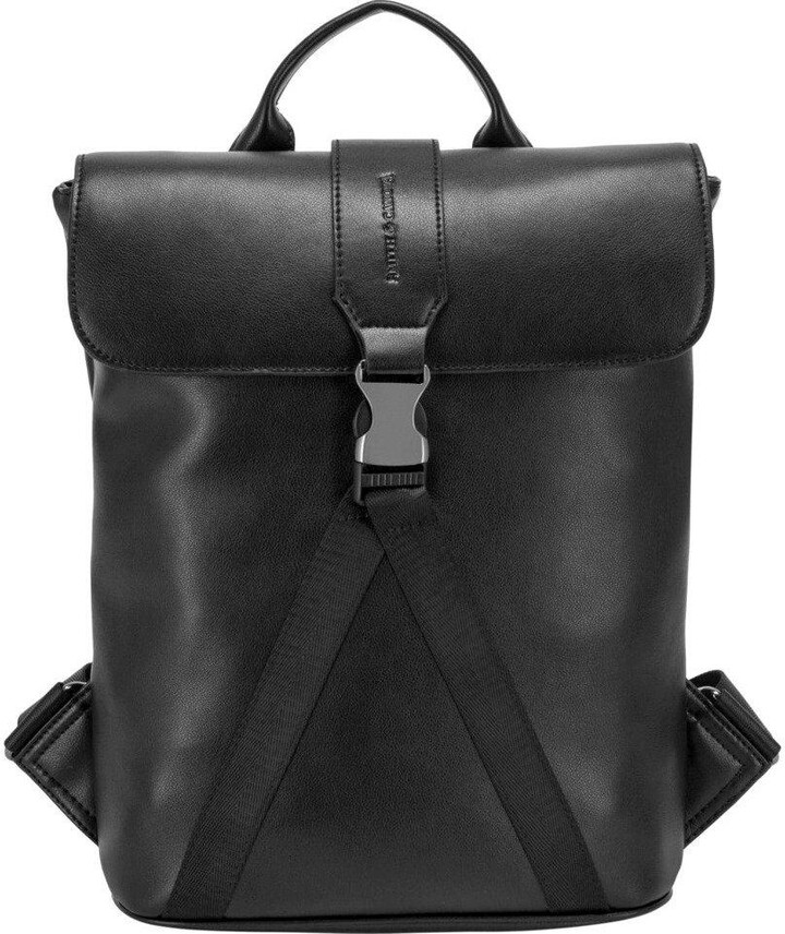 Smith and Canova Smooth Leather Buckle Backpack ShopStyle