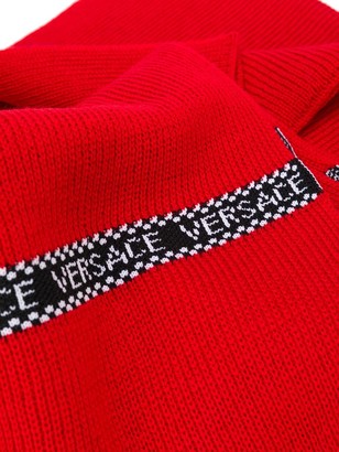 Versace Logo Trim Scarf