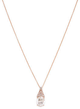 Effy Jewelry 14K Morganite & Diamond Pendant Necklace