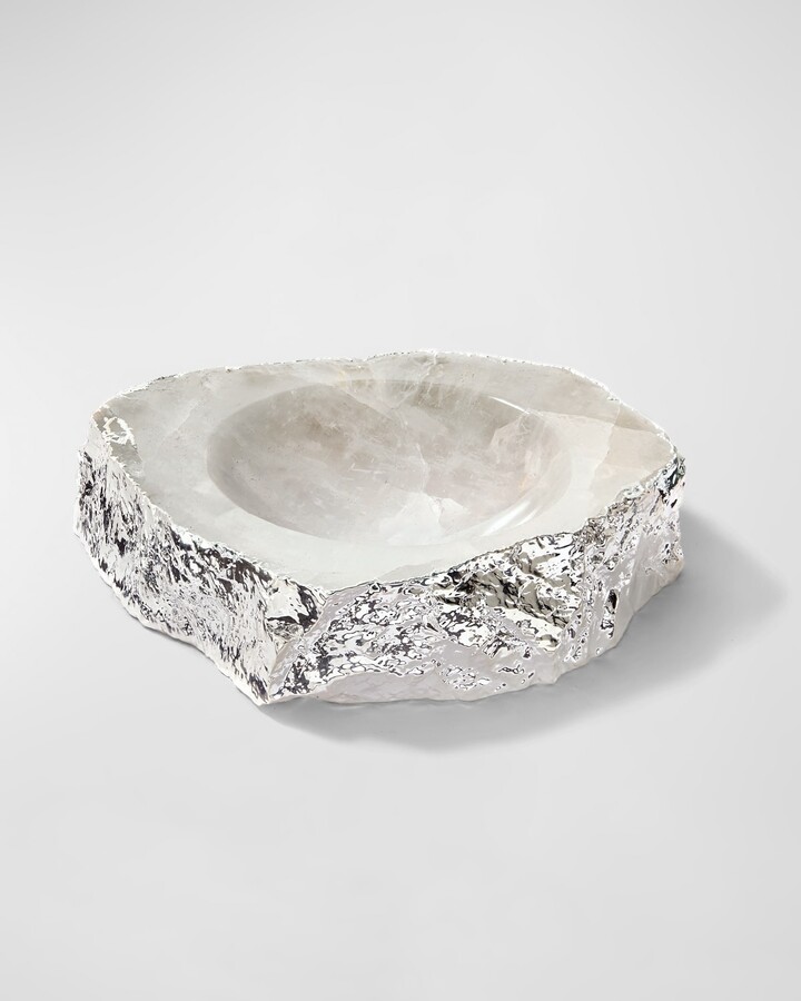 ANNA New York Casca Crystal Bowl, Silver