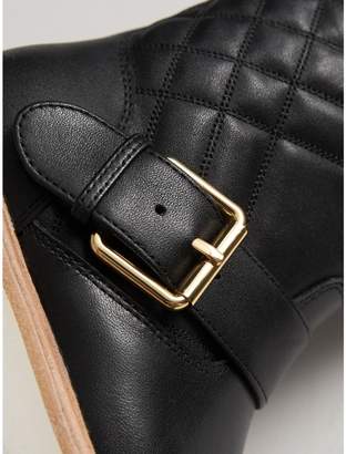 Burberry Quilted Leather Weather Boots