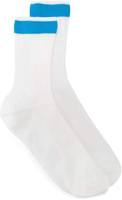 Valentino stripe detail socks