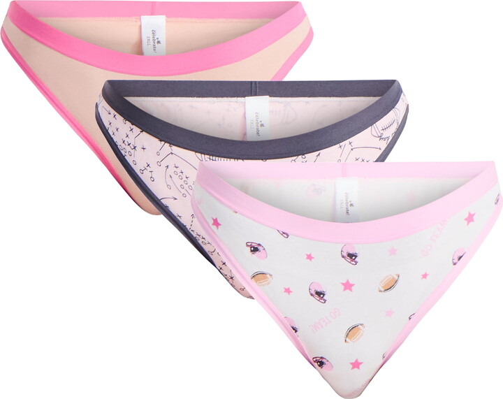 Way to Celebrate Women’s Thong Panties, 3-Pack, Sizes S-XXL