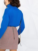 Thumbnail for your product : Balmain 6-Button Houndstooth Mini Skirt