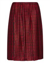 Thumbnail for your product : Jaeger Silk Dogtooth Skirt