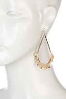 Thumbnail for your product : Natasha Accessories Disc Fringe Teardrop Earrings