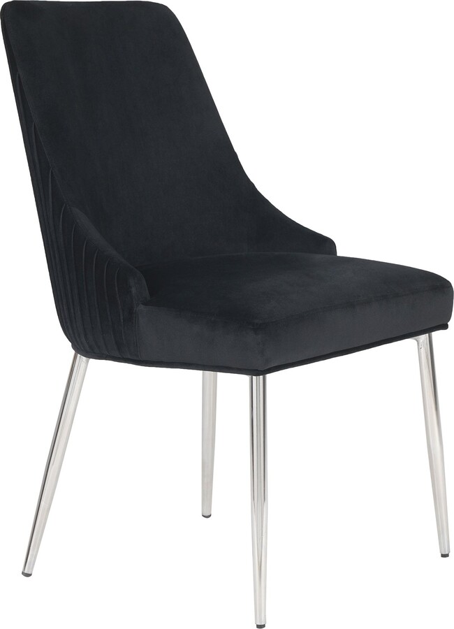 Dunelm Peyton Dining Chair, Velvet Black ShopStyle