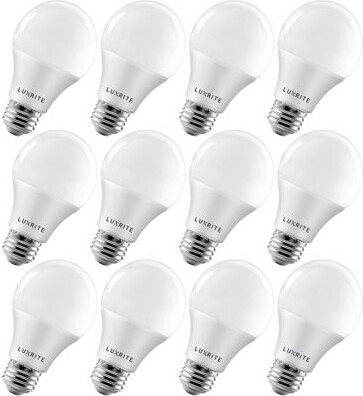 Luxrite 15 Watt (100 Watt Equivalent) A19 LED Dimmable Light Bulb (3500K) E26/Medium (Standard) Base