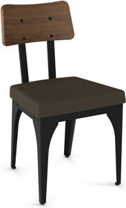 Amisco Lyerly Upholstered Dining Chair (Set of 2) with wooden backrest