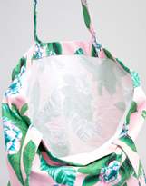 Thumbnail for your product : Monki Floral Tote Bag