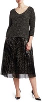 Thumbnail for your product : Marina Rinaldi, Plus Size Lurex Metallic Pullover