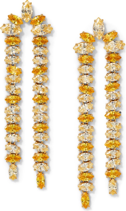 Nadri Palm Springs Double Linear Drop Earrings