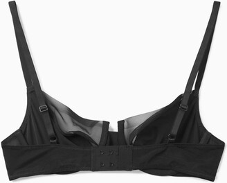 COS Lace-Mesh Underwired Bra
