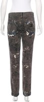 Thumbnail for your product : Dolce & Gabbana Paint Stroke Distressed Jeans
