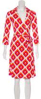 Thumbnail for your product : Diane von Furstenberg Silk Printed Wrap Dress