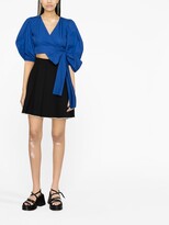 Thumbnail for your product : RED Valentino Puff-Sleeve Wrap Blouse