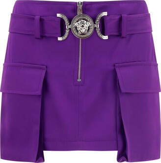 ワンピース VERSACE Women Mid Skirts 10100431A005721LD60 Purple Midi skirt brand VERSACE JEANS COUTURE — Globalbrandsstore