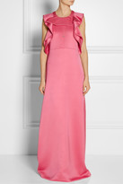 Thumbnail for your product : Chloé Ruffled silk-blend satin gown
