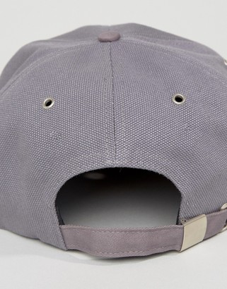 ASOS Vintage Baseball Cap In Purple Canvas