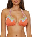 Becca Women's Allie Summer Sunrise Swim Bikini Top Contemporary DD Multi