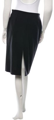 Christian Lacroix Wool Pinstripe Skirt