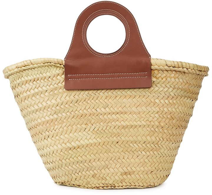 Hereu mini Cabas straw tote bag - ShopStyle