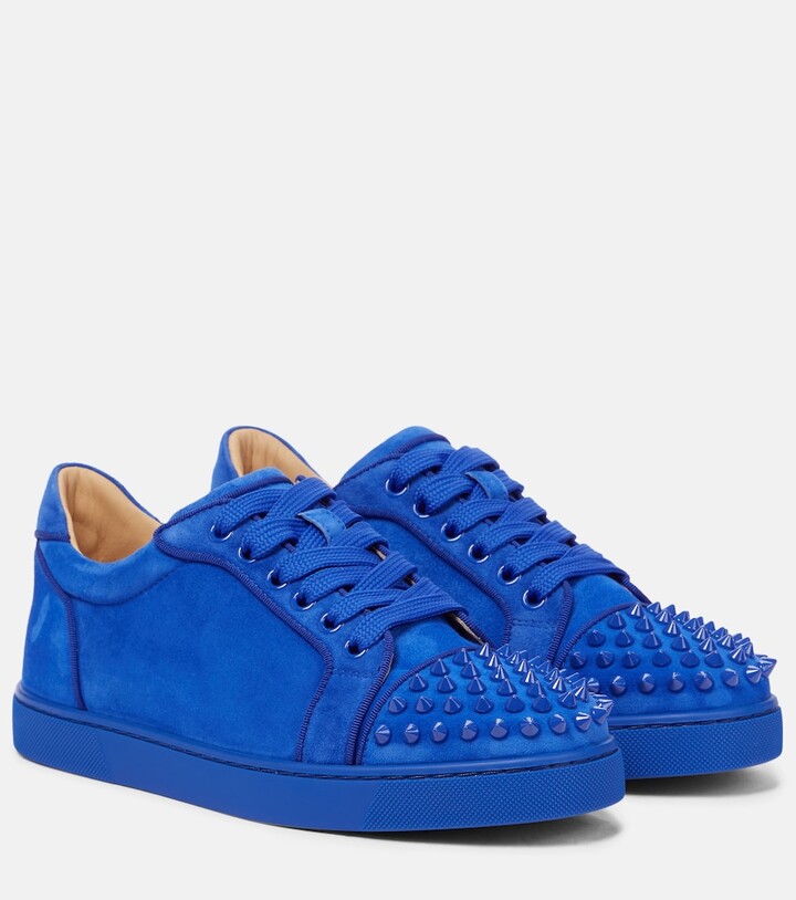 louboutin blue shoes