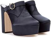 Thumbnail for your product : ALEXACHUNG Satin platform mules