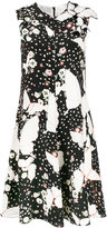 Valentino - butterfly and floral print dress