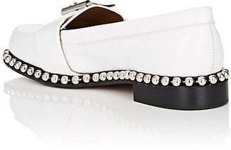 Chloé Women's Chain-Embellished Leather Loafers - White