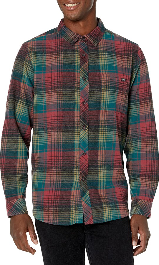 Billabong Mens Coastline Flannel Button Up Shirt