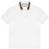 Thumbnail for your product : Gucci Cotton polo with Web and bee