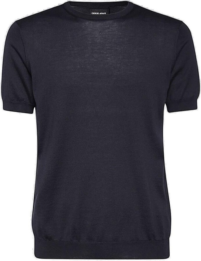 Giorgio Armani Crewneck Short-Sleeved Knit Jumper