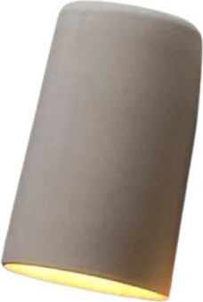 Manolo Eirin Matte Off-white Wall Light Made Of Glazed Ceramic, Blends In With The Wall