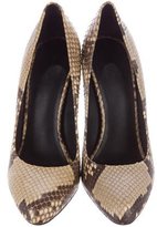 Thumbnail for your product : Celine Python Semi Pointed-Toe Pumps w/ Tags