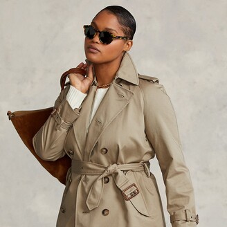 Ralph Lauren Twill Belted Trench Coat - ShopStyle