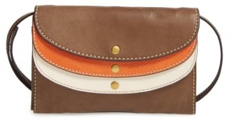 Frye Women's Adeline Leather Crossbody Wallet - Brown