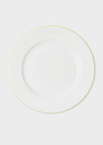 Thumbnail for your product : Paul Smith for Thomas Goode - White Bone China Plate With Lime Green