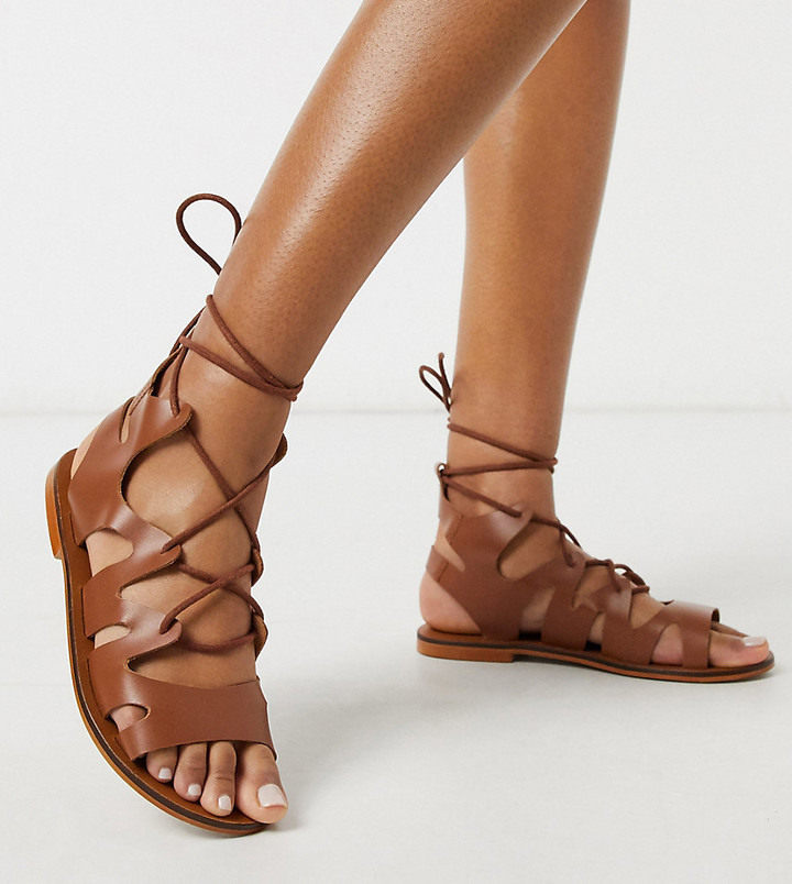 ladies tan gladiator sandals