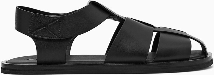 COS Leather Fisherman Sandals - ShopStyle