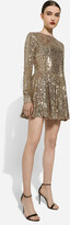 Thumbnail for your product : Dolce & Gabbana Short sequined dress with circle skirt