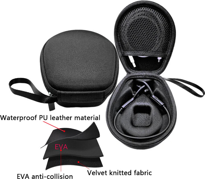 DIXSG Universal Bone Conduction Earphone Storage Bag Soft EVA Headphone Earbuds Protector Storage Bags Waterproof Travel Carrying Case